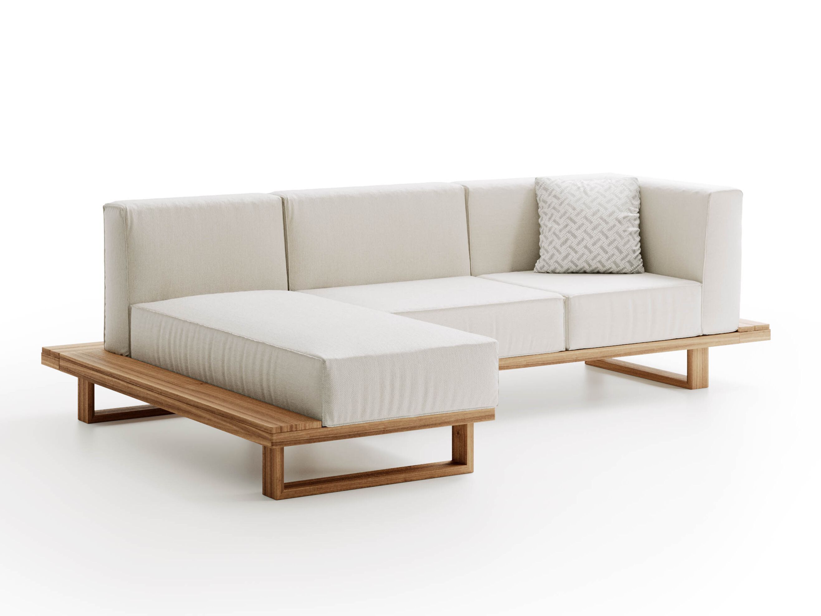 3-местный полуостров технический тканевый садовый диван Atmosphera 9.Zero ARCH-00121381