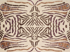 Прямоугольный ковер ручной работы