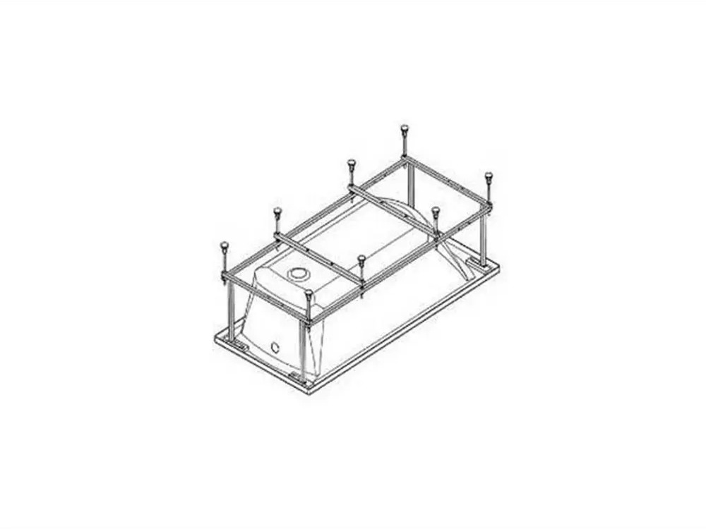 90154281 Монтажный комплект к ванне Santek 1WH112422 Монако XL 160x75 см STLM-0982260