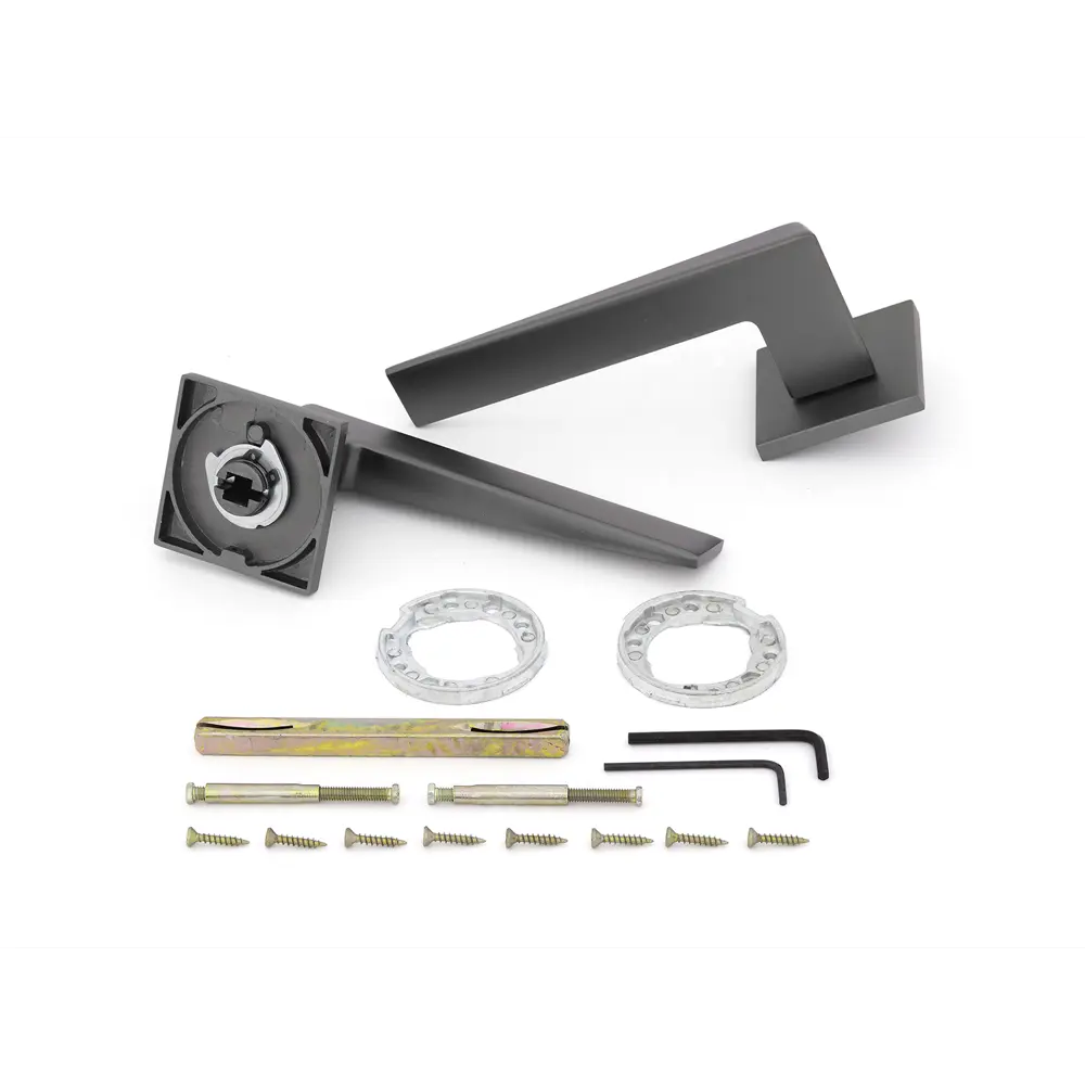 Дверные ручки Palladium Z 222 GF, без запирания, комплект, цвет графит 85259729 STLM-2146408  - Вид №1