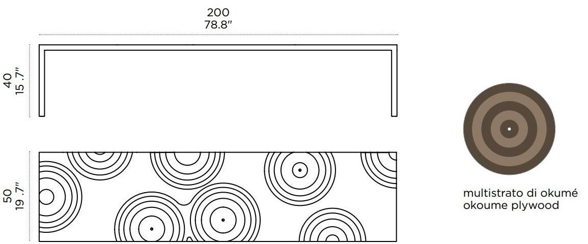 Casamania & Horm Садовая скамейка Окуме Ripples sun-id-1368656 - Вид №8