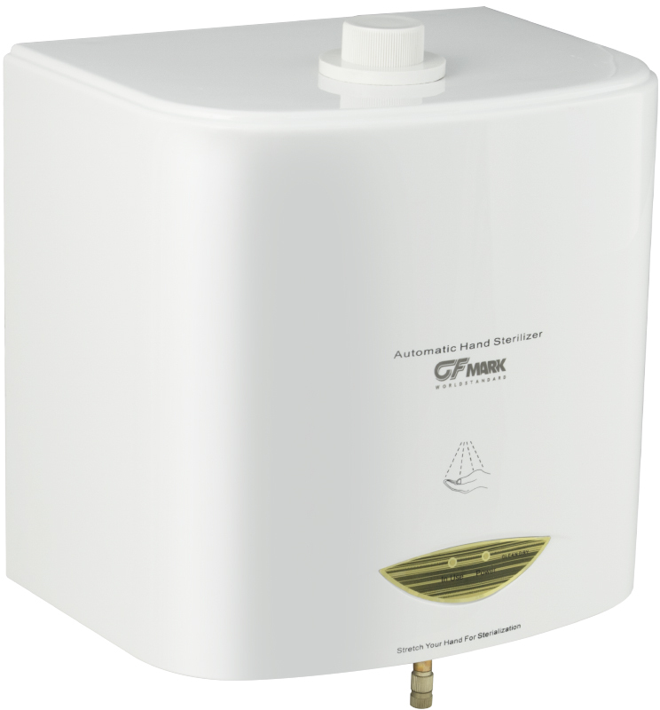 GFmark - Дозатор сенсорный, ДЕЗИНФЕКЦИЯ, белый, пластик АБС, 2000 мл, код: 6342