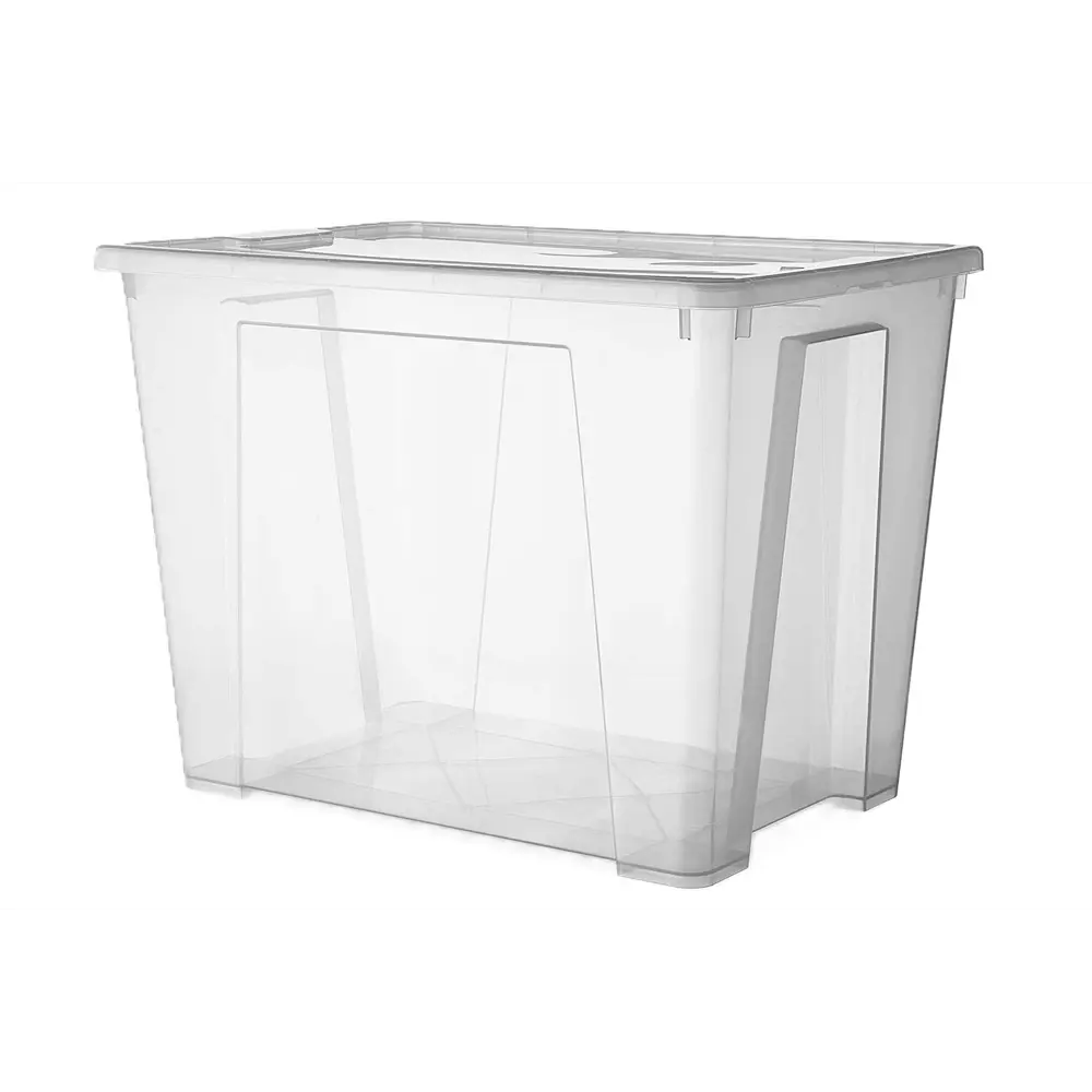 Контейнер с крышкой 56x40x42 см 65 л полипропилен цвет прозрачный Santreyd Серия отсутствует STLM-2130403 - Вид №1