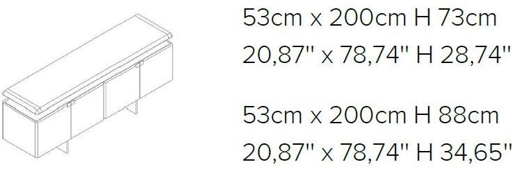 Natuzzi Комод из мдф с распашными дверцами Phantom sun-id-1513946 - Вид №4