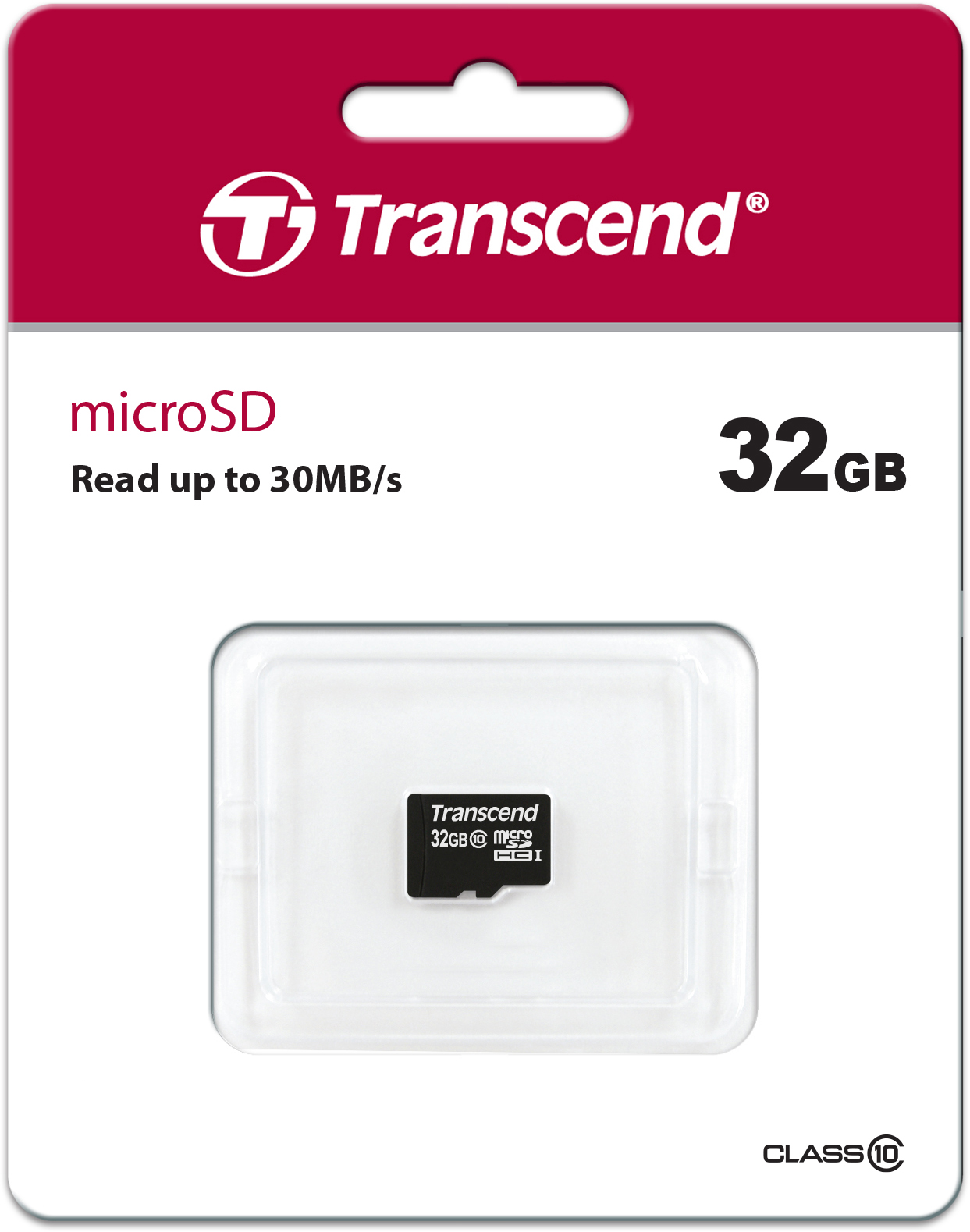 TS32GUSDC10 32gb microsdhc card class 10 (sd 2.0) no adapter Transcend Santreyd  - Вид №1