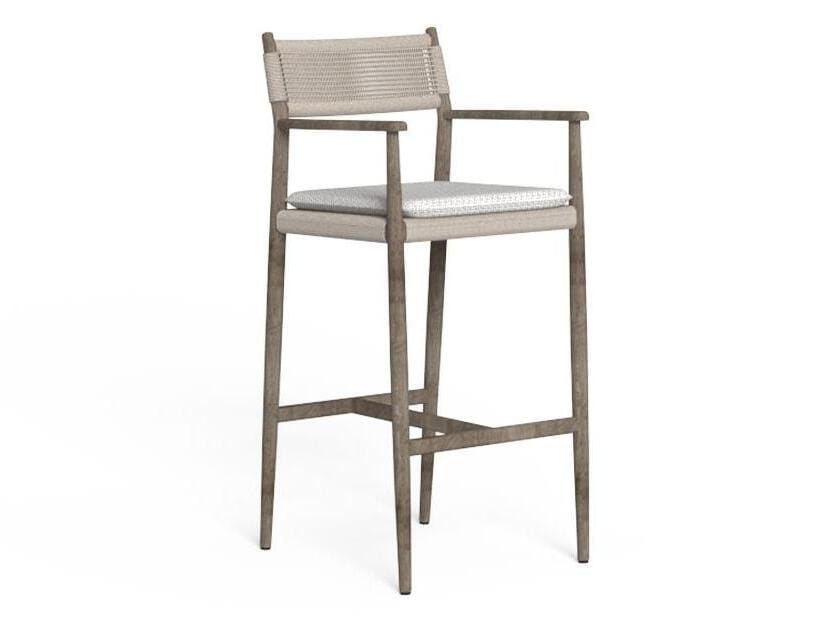 Высокий садовый стул из тикового дерева со спинкой Talenti водолазка ARCH-00002866