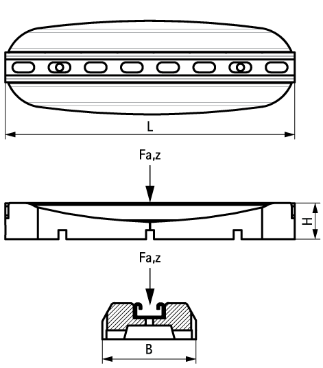 67687601 BIS Ursus Foot Кровельные опоры (BUP1000) монтаж оборудования на кровле walraven  - Вид №1