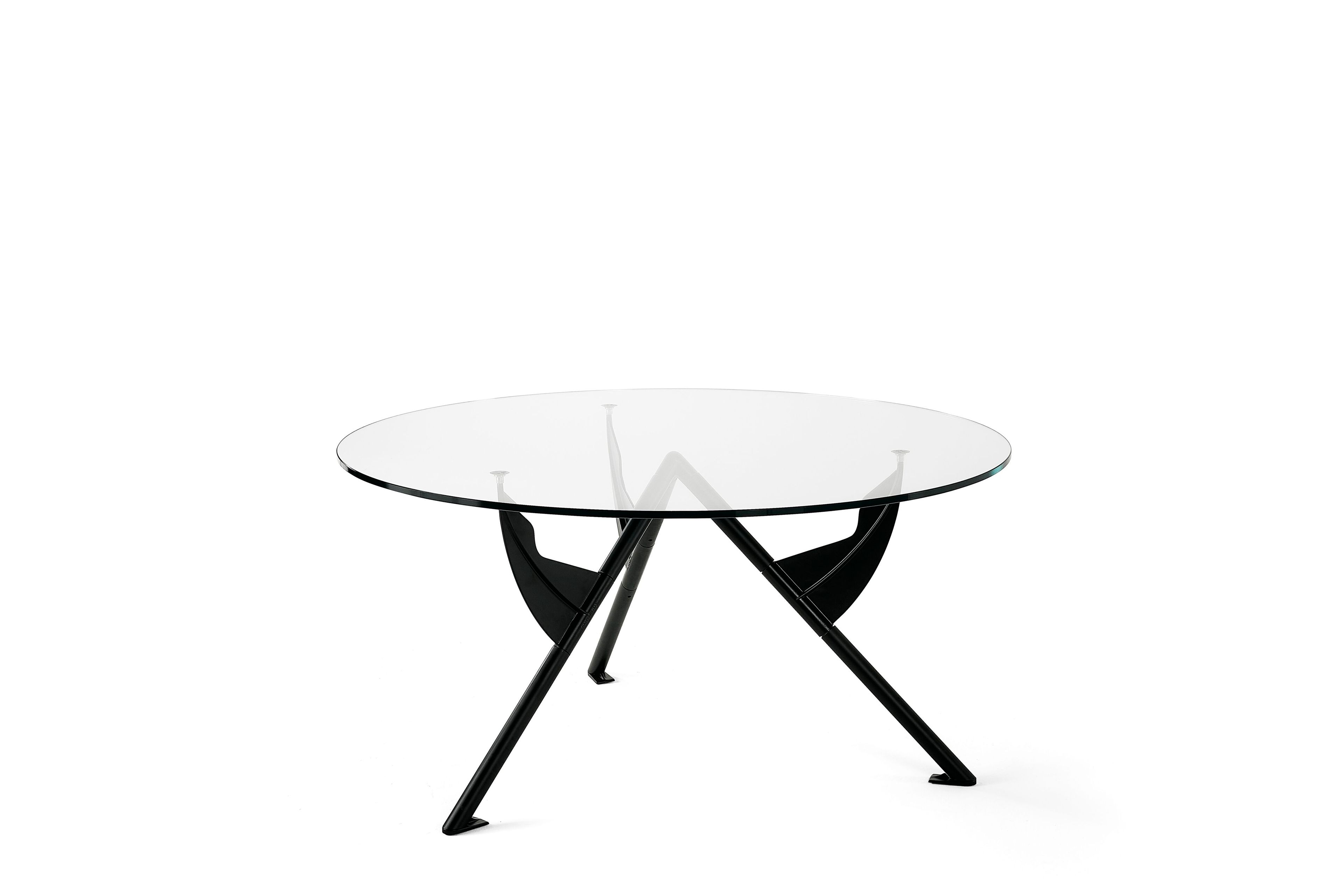 Круглый стол из стали и хрусталя BALERI ITALIA PRESIDENT M ARCH-00137565 - Вид №6