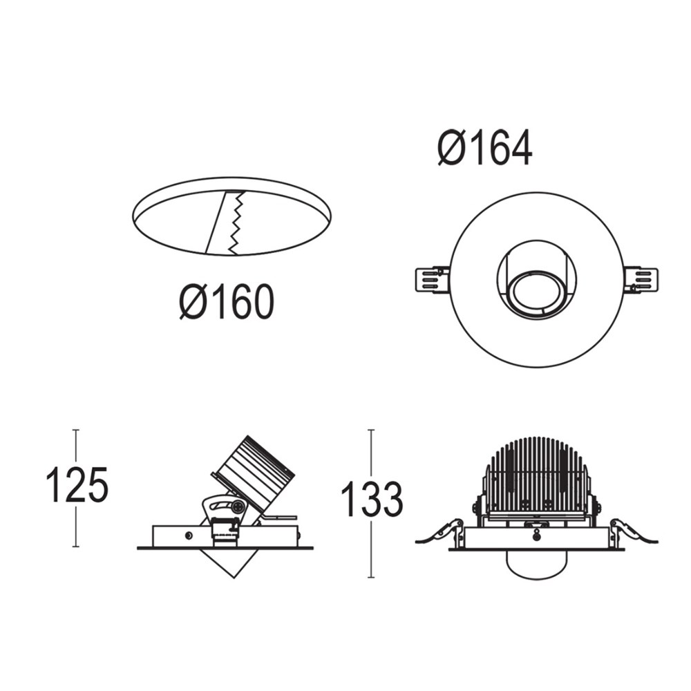 Gekko RD Trimless Ghidini Gekko RD .01 Белый (Матовый)  - Вид №3