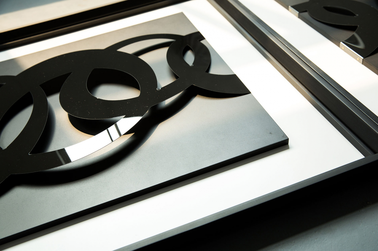 Панно-картина на стену Temper Black EVENHOME  192763 Белый;черный  - Вид №1