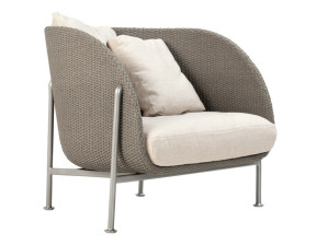 Веревочное клубное кресло с подлокотниками