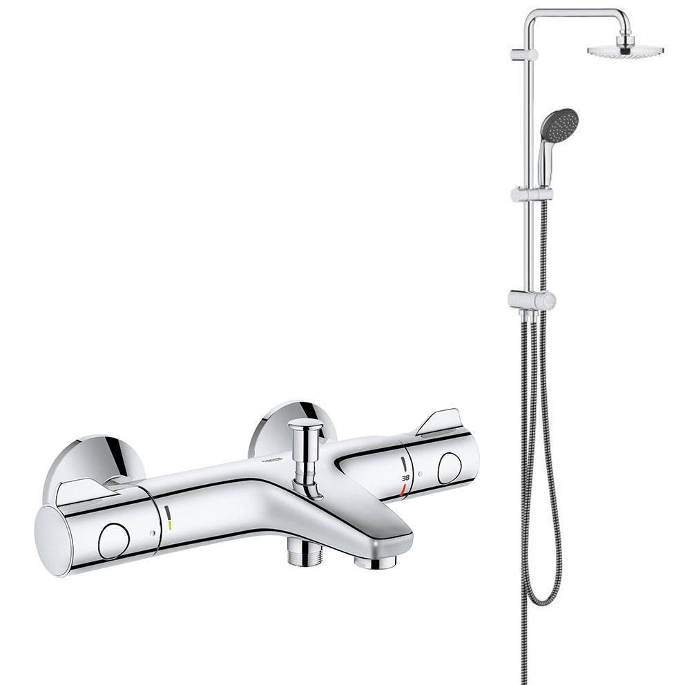 Душевая система Vitalio Start System 180 Flex с термостатом для ванны (NSB0158) Grohe