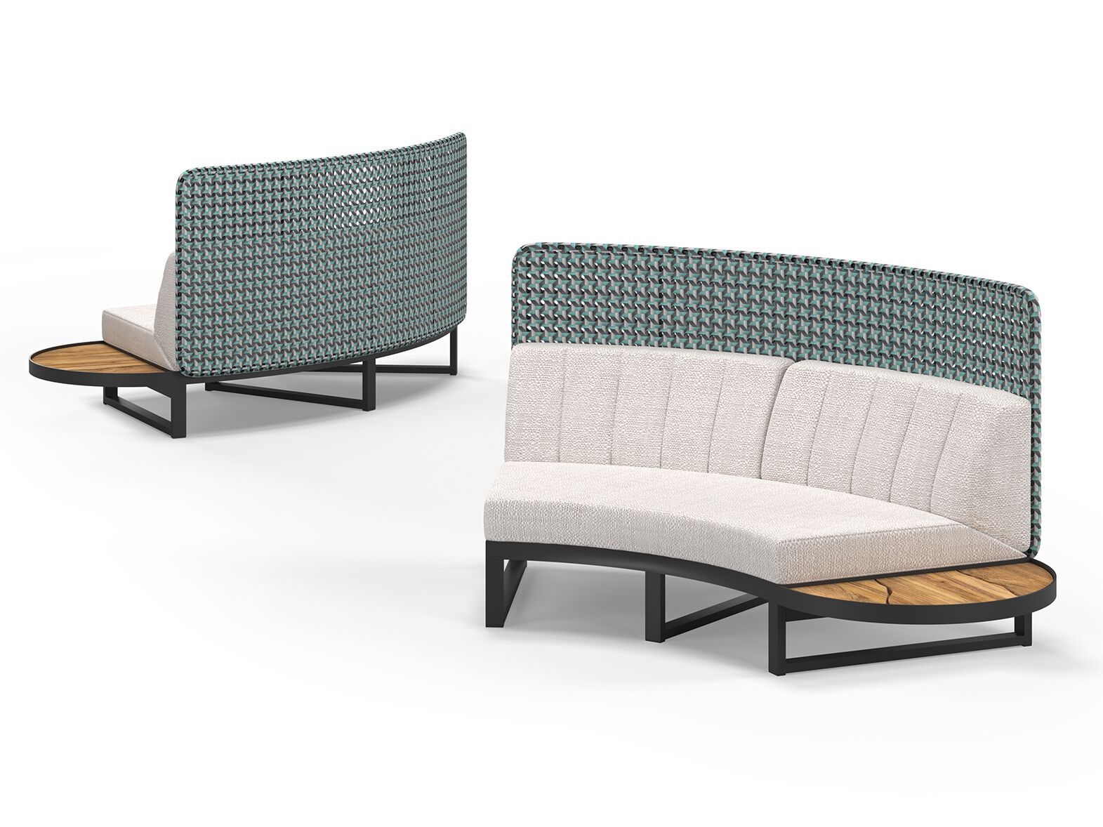 Изогнутый модульный садовый диван с высокой спинкой MAMAGREEN Munia ARCH-00073145 - Вид №3