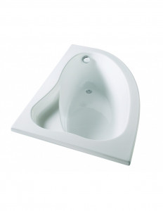 674900 001 00  Угловая ванна Florida левая версия, экономия места, встроенное сиденье, регулируемые ножки и рама в комплекте, 150x 100 см Valentin