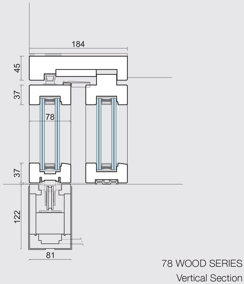 CARMINATI SERRAMENTI Подъемно-раздвижная деревянная дверь с двойным остеклением Skyline system sun-id-1382330 - Вид №11