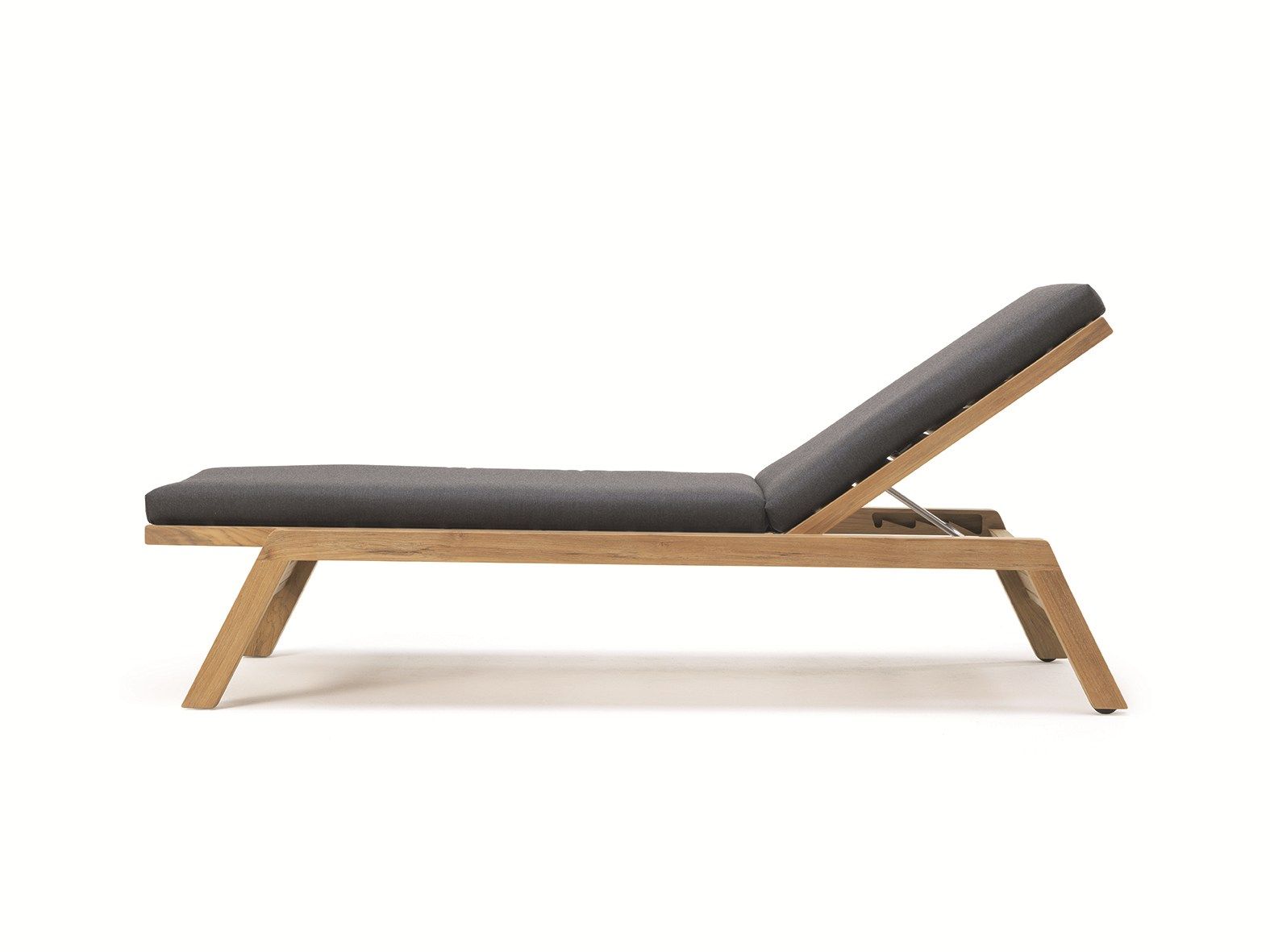 Садовая кровать с откидной спинкой из тикового дерева с колесами Ethimo Costes ARCH-00097028 - Вид №19