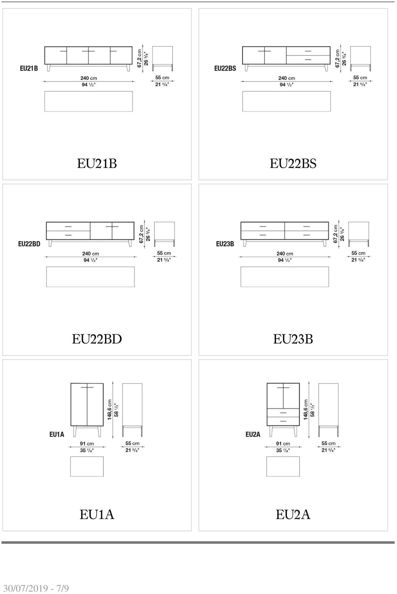 B&B Italia Буфет из эвкалипта с ящиками Eucalipto sun-id-1496132 - Вид №6
