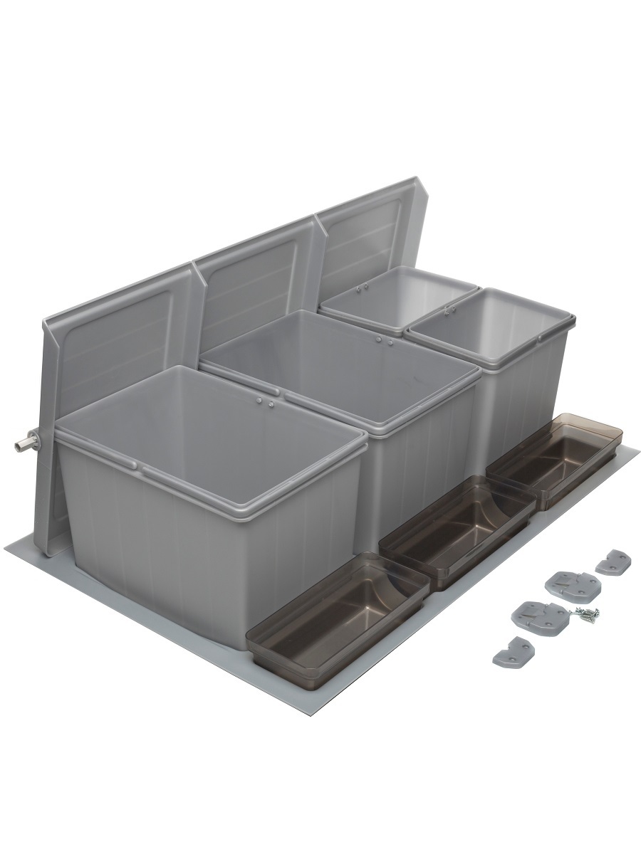 Система сортировки мусора Omega Top 800/36 Metallic Grey NAVAKO 10124 - Вид №2