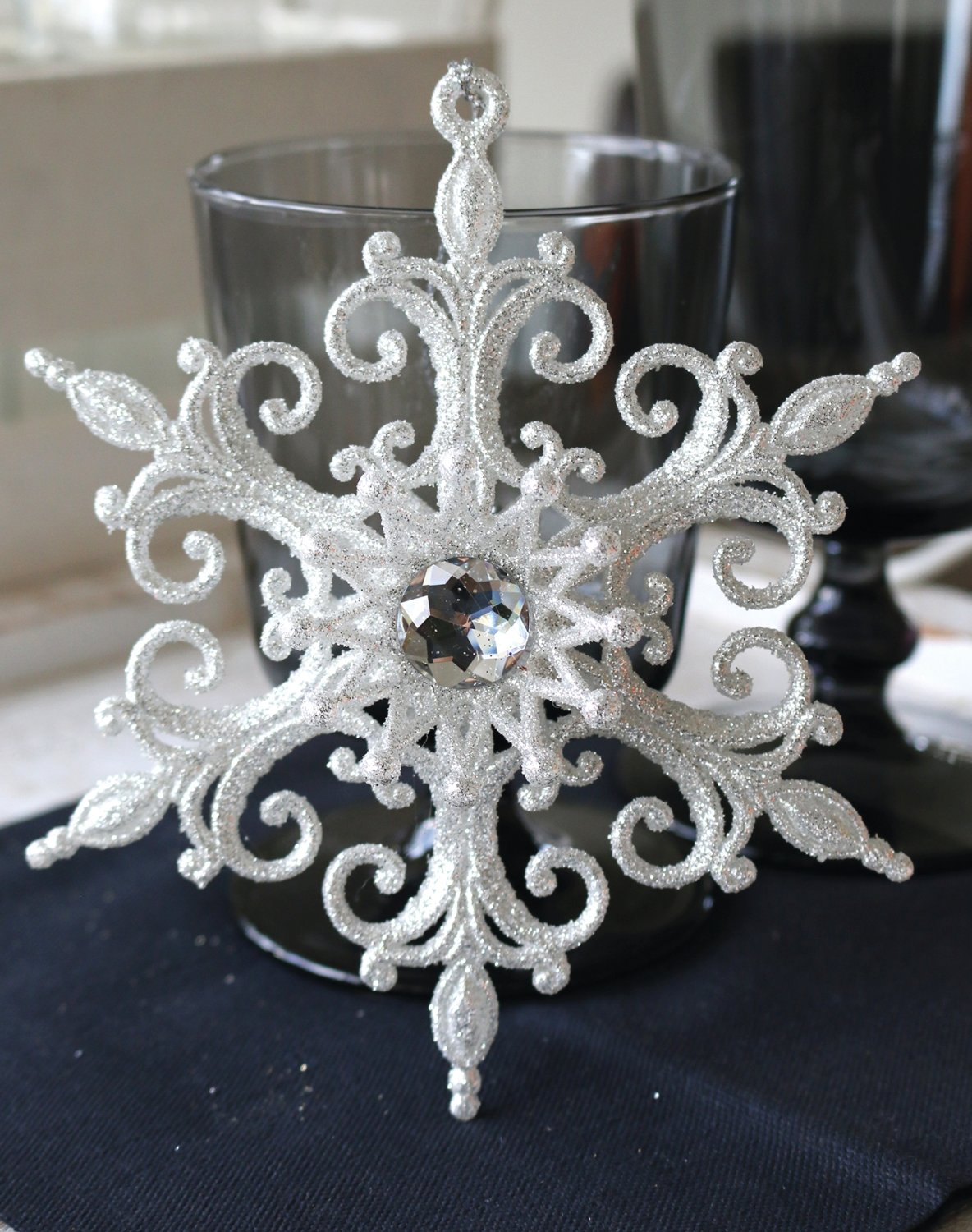 1389 799 a3 Декоративный орнамент, акрил, Ø 14 см, белый матовый H-andreas 