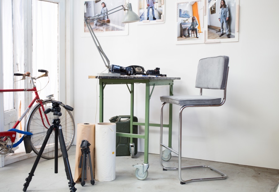 Стул барный Ridge Kink Rib красный Zuiver 1500003 - Вид №2