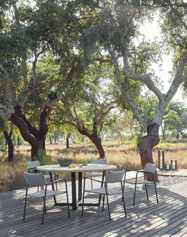 Обеденный стол pa lava ⌀130см Manutti Fuse MNST944 - Вид №5