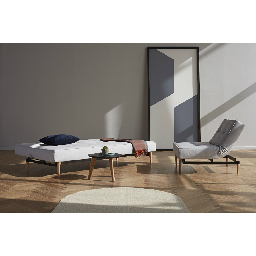 Диван Splitback с мягкими подлокотниками Sharp и хромированными ножками, голубой Innovation Living SPLITBACK525 - Вид №5