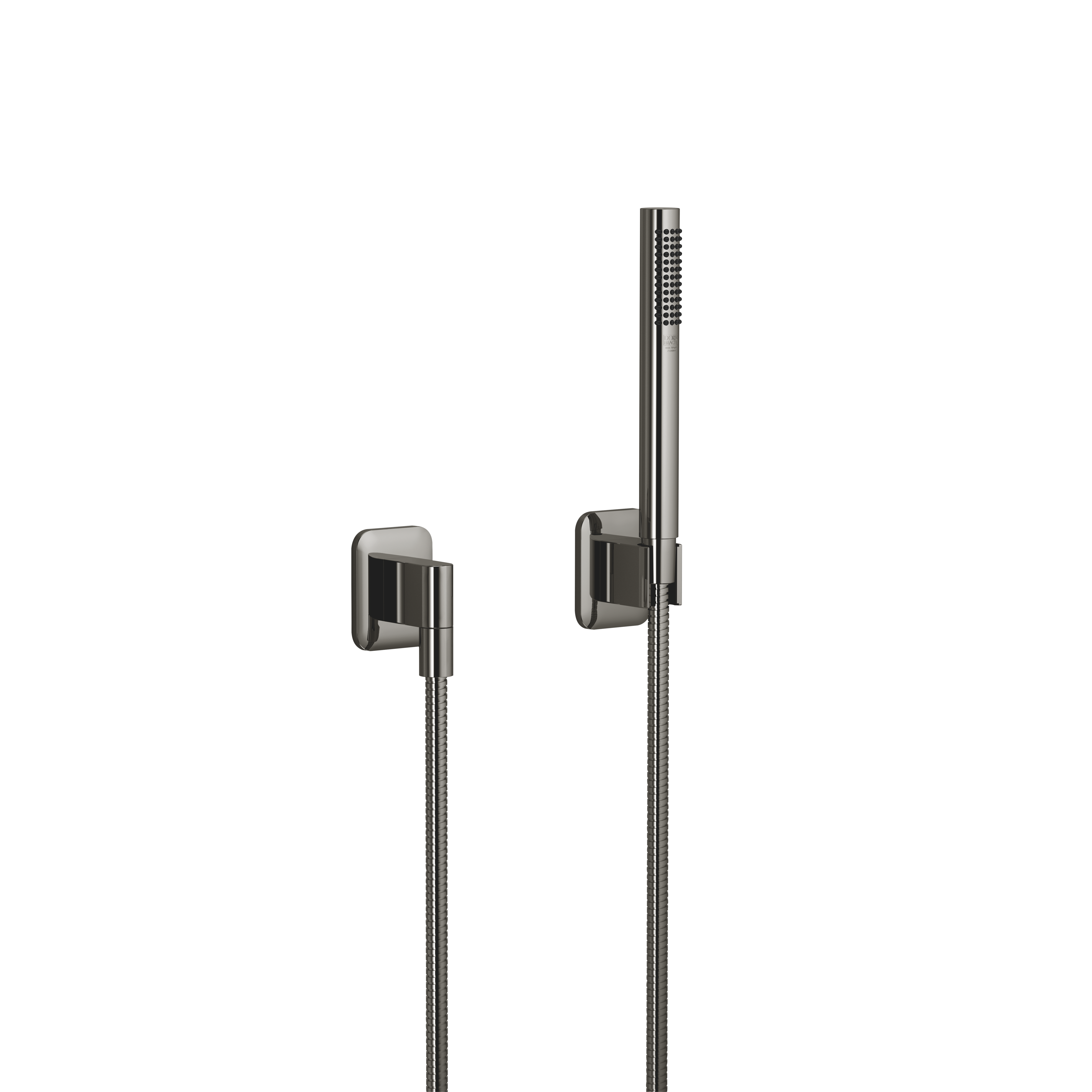 ЛИССЕ Набор для ручного душа с отдельными розетками - Темный хром DornBracht LISSE 27802845-19