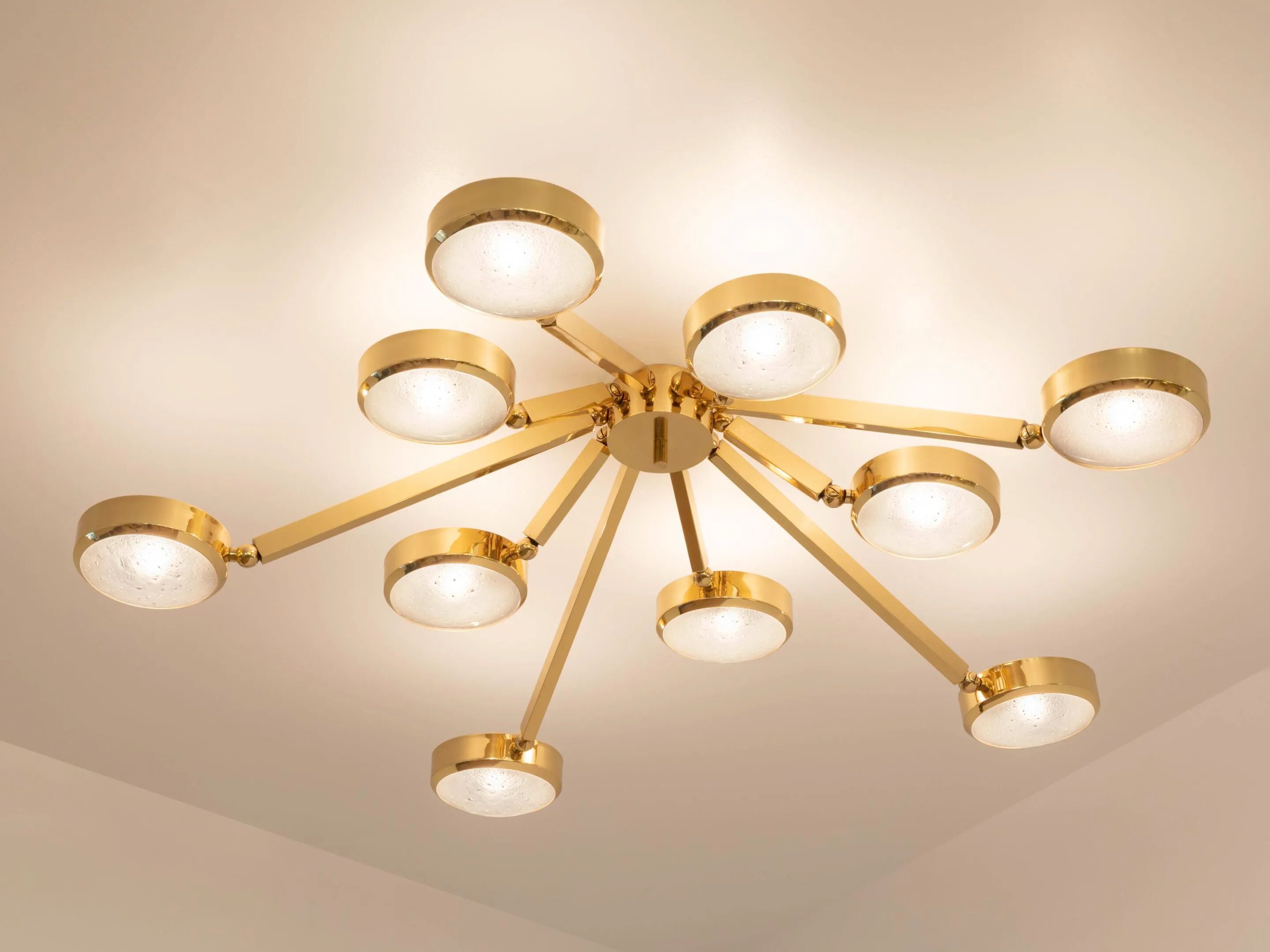 Металлический потолочный светильник GASPARE ASARO OCULUS - MURANO GLASS ARCH-00119367