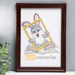 90335325 Рамка 3935876, 21х30 см, пластик, цвет коричневый Keep memories STLM-0189564 KEEP MEMORIES
