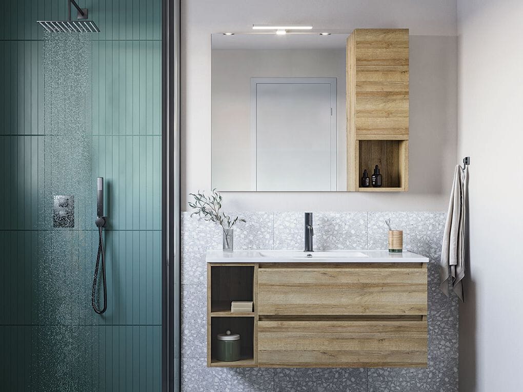 Деревянный подвесной умывальник с настенным креплением LEGNOBAGNO Экспресс ARCH-00152516