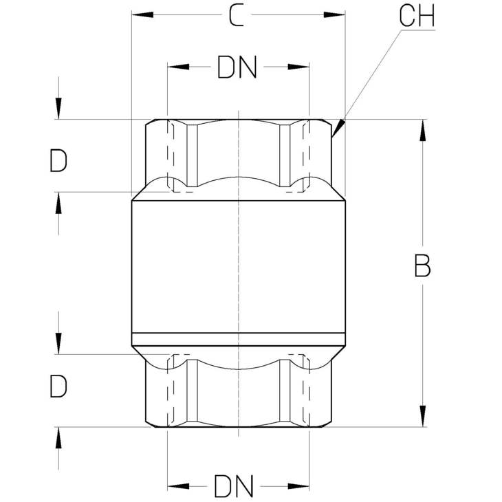 CIMBERIO CIM 30 3 Обратный клапан пружинный CIM 30  - Вид №1