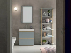 Birex Отдельная лакированная тумба под умывальник из фанерованной древесины с ящиками Sidéro