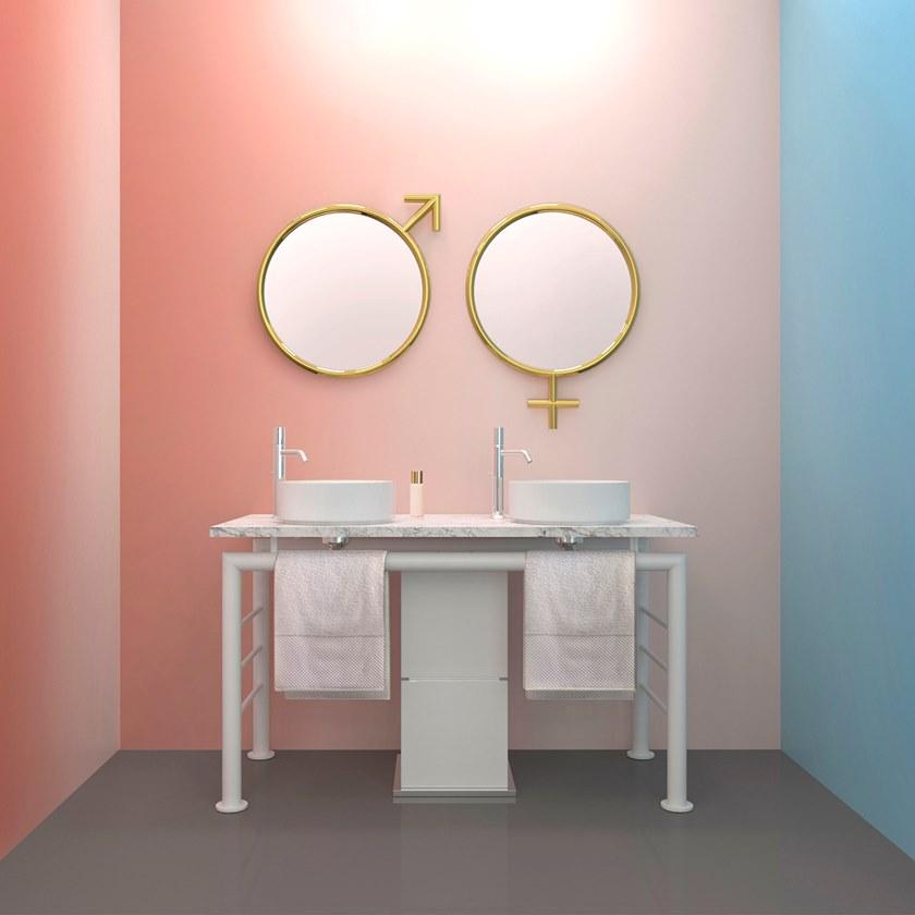 Opinion Ciatti Стальное зеркало с настенной рамой sun-id-1465862 - Вид №3