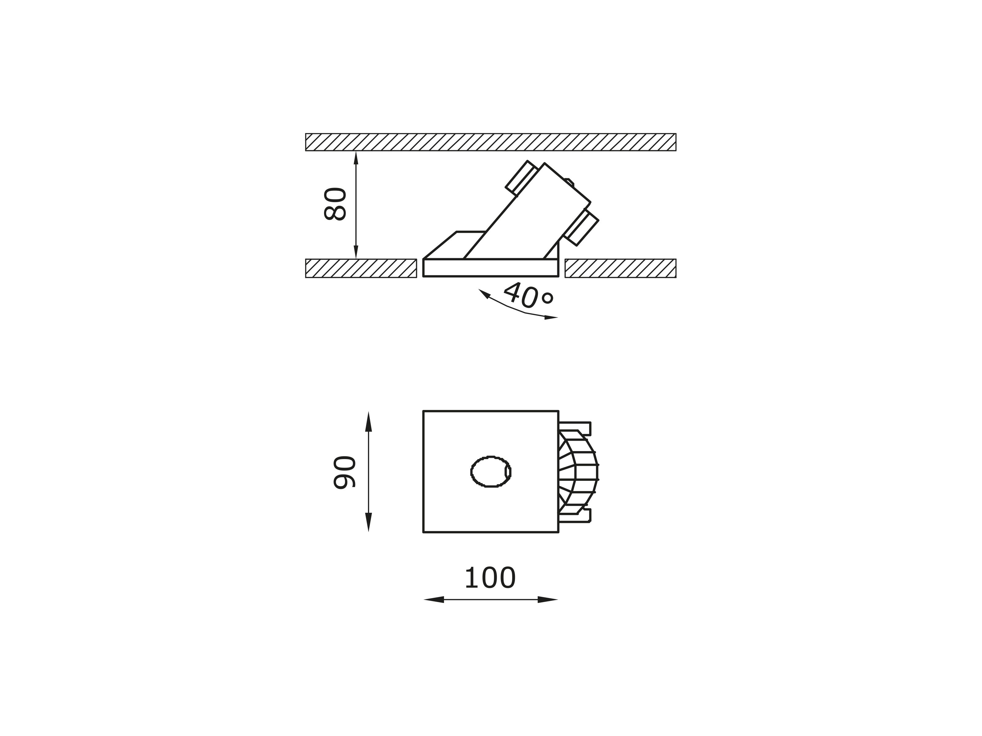 Круглый светодиодный прожектор Coral® Buzzi & Buzzi Базовая ARCH-00023195 - Вид №2
