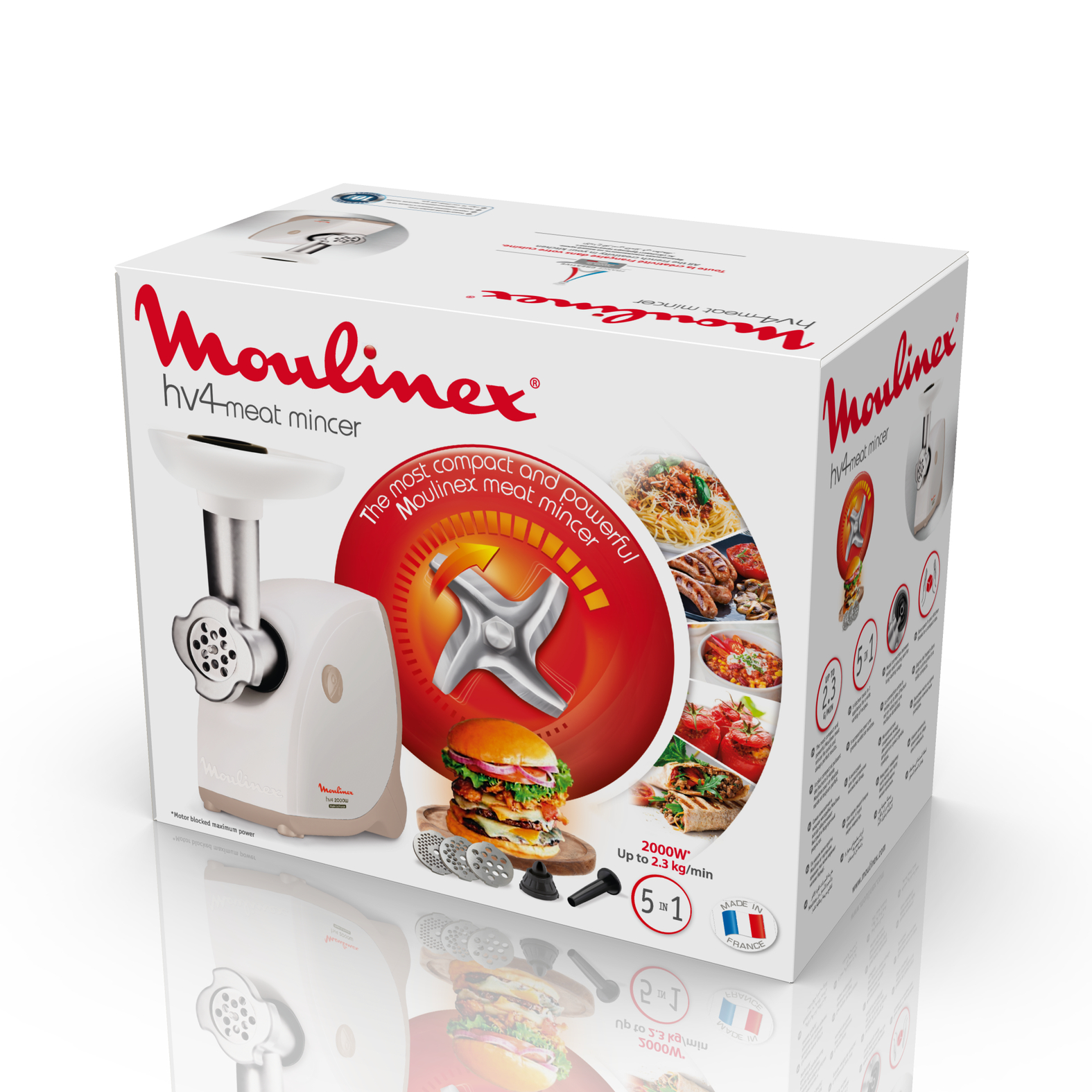 5346828 Мясорубка электрическая Moulinex HV4 ME462132 белый STDN-0077359 - Вид №11