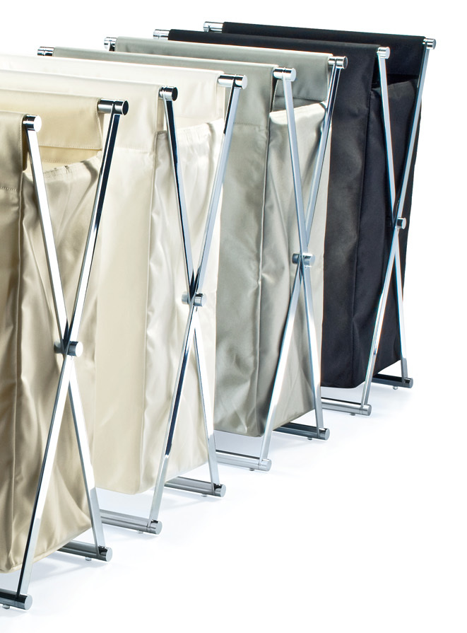 Корзины для белья CROSS WB DECOR WALTHER Хром / Черный 507760 