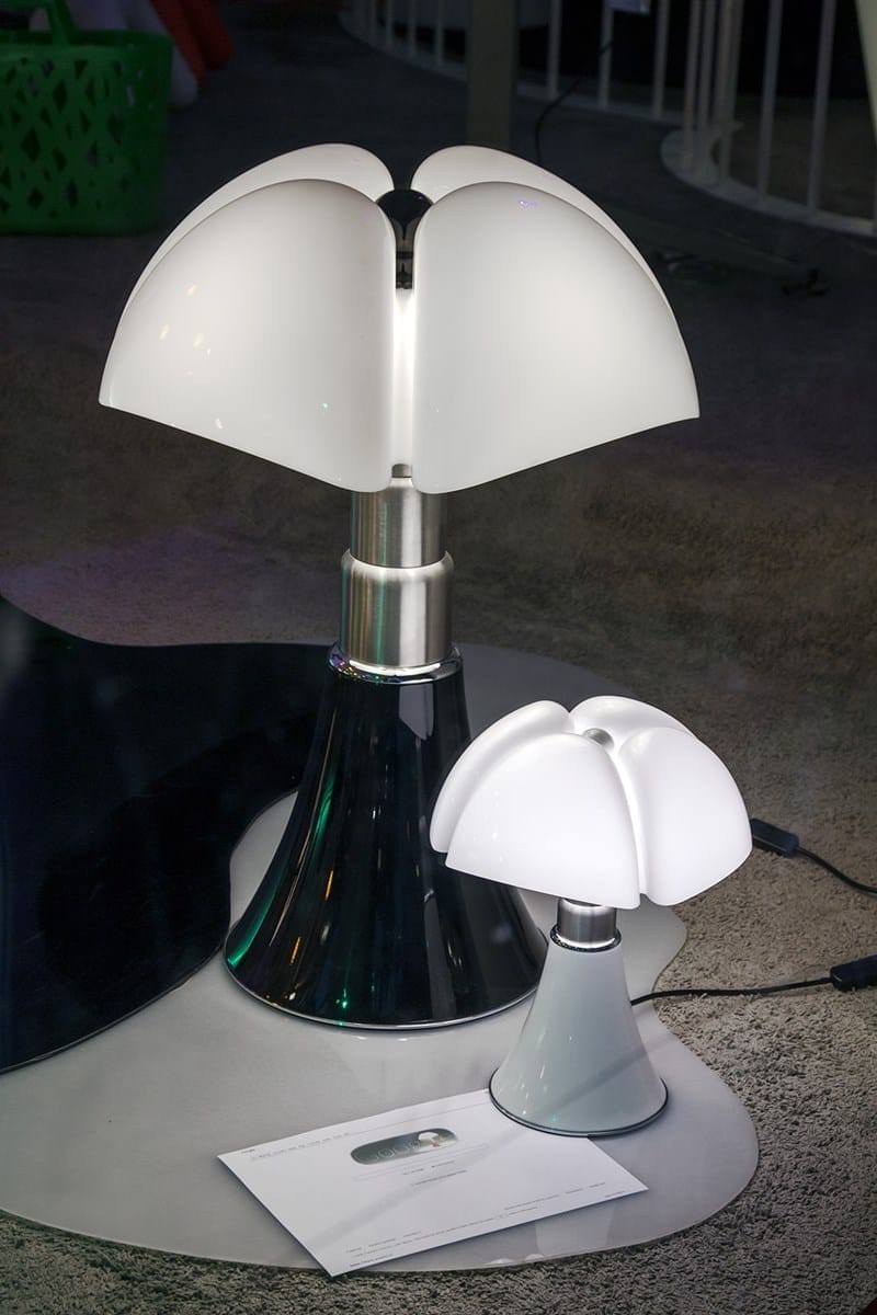 Настольная лампа из нержавеющей стали с метакрилатным абажуром In Stock Martinelli Luce ARCH-00107766 - Вид №1