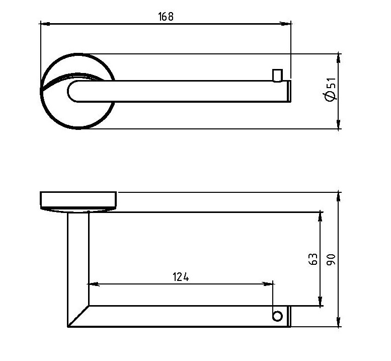 Держатель для туалетной бумаги Novaservis Metalia 11 0110.0 хром 01100 - Вид №1