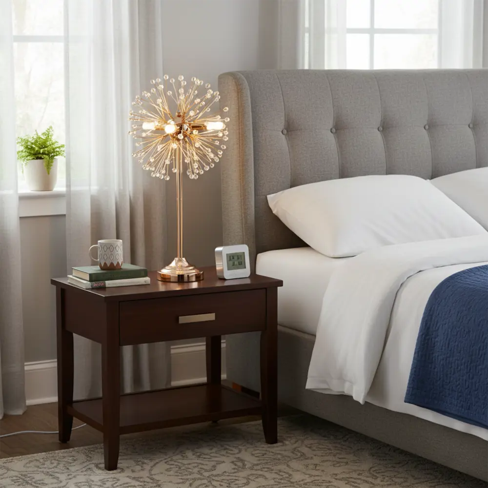 Настольная лампа Estares Mimosa цвет золото STLM-2192471 - Вид №5