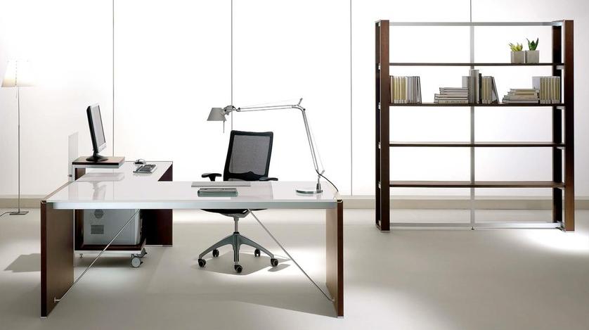 IFT Компьютерный шкаф из шпона и стекла Electa sun-id-1386778 - Вид №1