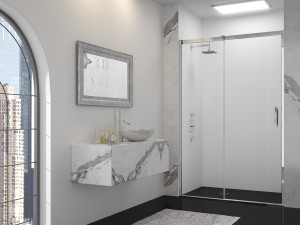 Дверь в нишу GSR1150H L или R Merlyn Arysto Хромированный