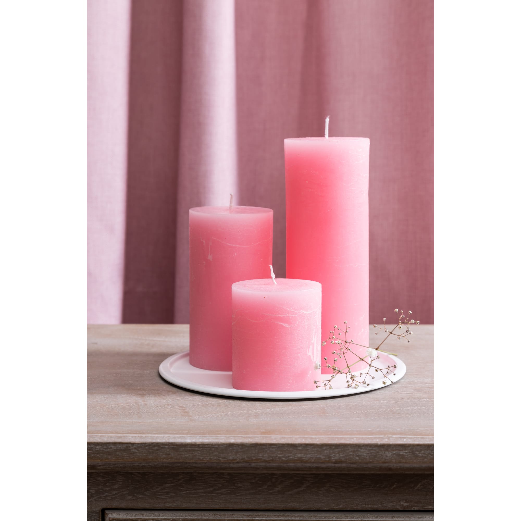 82018411 Свеча-столбик «Рустик», 7х8 см, цвет розовый Santreyd  - Вид №2