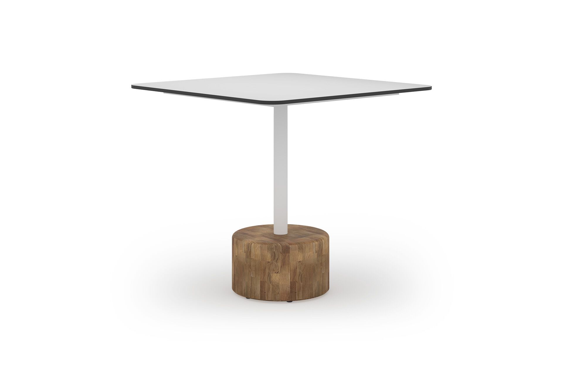 Квадратный стол с верхней частью HPL и тиковым или каменным основанием MAMAGREEN Glyph ARCH-00089326 - Вид №12