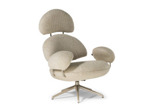 Тканевое вращающееся кресло