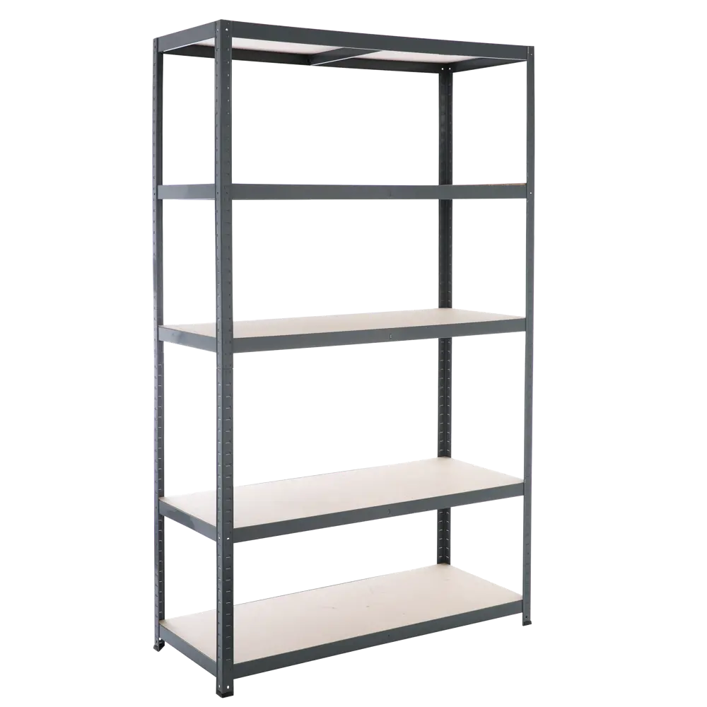 Стеллаж металлический Spaceo 120x196x50 см, 5 полок, цвет серый 81931050 STLM-2148941  - Вид №10