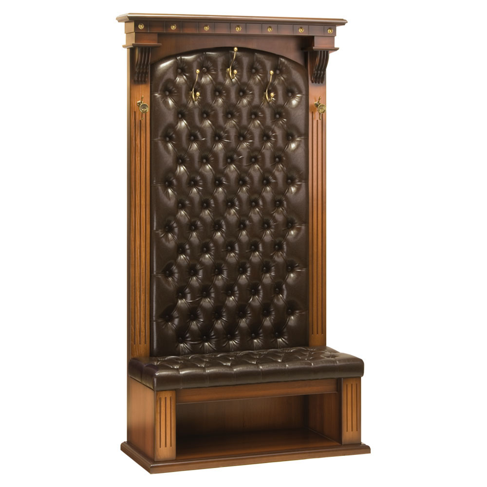 11122 Прихожая с полкой для обуви Тауэр 1 Орех Шоколад BOGACHO 4627138223802