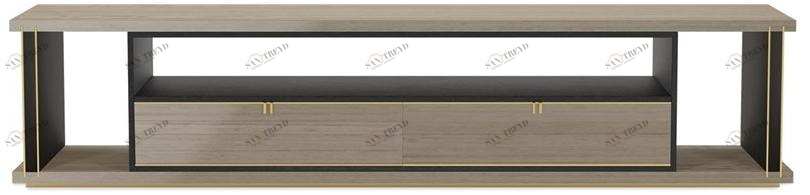 FRATO Низкая деревянная тумба под ТВ с ящиками Dhaka Ffu370009aaa 
