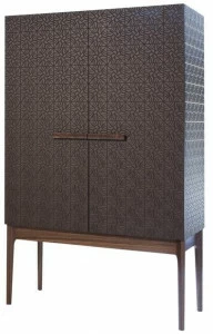 Mobi Буфет из лакированной древесины с распашными дверцами Rosa