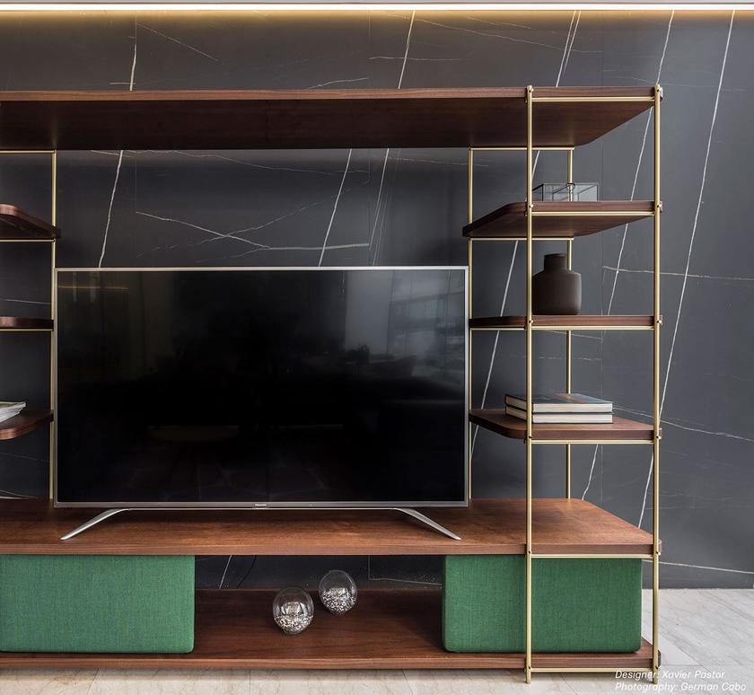 Momocca Модульный книжный шкаф с подставкой под телевизор Julia Jm05 - Вид №4