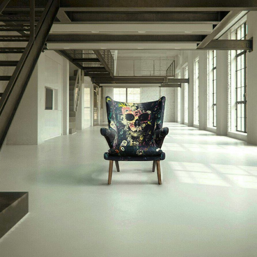 Кресло Flower синее ICON DESIGNE ДИЗАЙНЕРСКИЕ, ALI GULEC 096805 Черный  - Вид №5